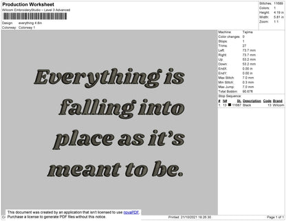 Everything Embroidery File 4 size