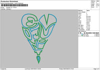 Heartevojunito Embroidery File 6 sizes
