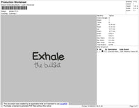 Starsmile Inhale Exhale Embroidery File 3 size 3 File