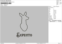 Deer Shadow 02 Embroidery File 6 sizes