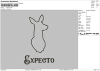 Deer Shadow 02 Embroidery File 6 sizes