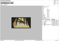 Sasukeyerectangle Embroidery File 6 sizes