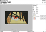 Sasukeyerectangle Embroidery File 6 sizes
