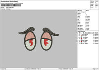 Eyes 0306 Embroidery File 6 Sizes