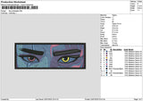 Face Rectangle Embroidery File 6 sizes