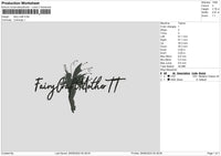 Fairytext Embroidery File 6 sizes