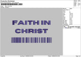 Faithtext 1105 Embroidery File 6 sizes