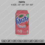 Fanta Embroidery File 4 size