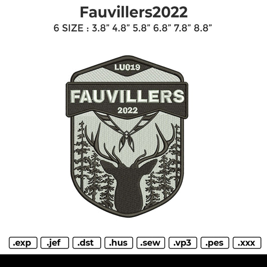Fauvillers2022 (2 Version) Embroidery Machine File