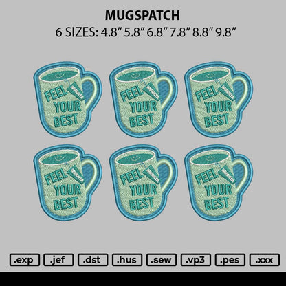 Mugspatch Embroidery File 6 sizes