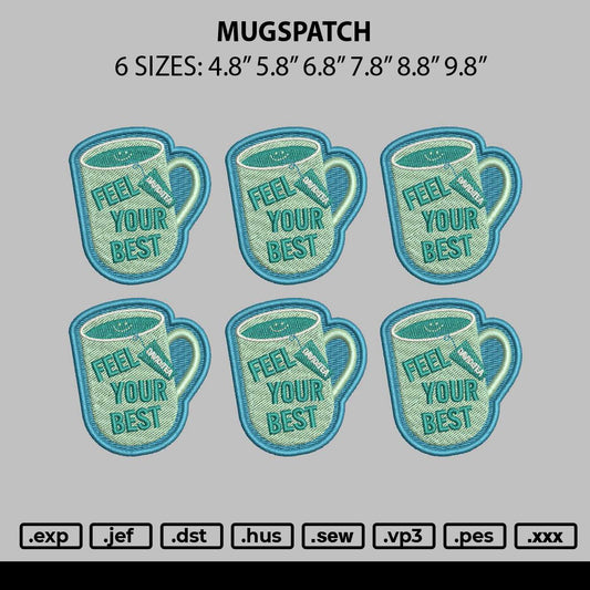 Mugspatch Embroidery File 6 sizes
