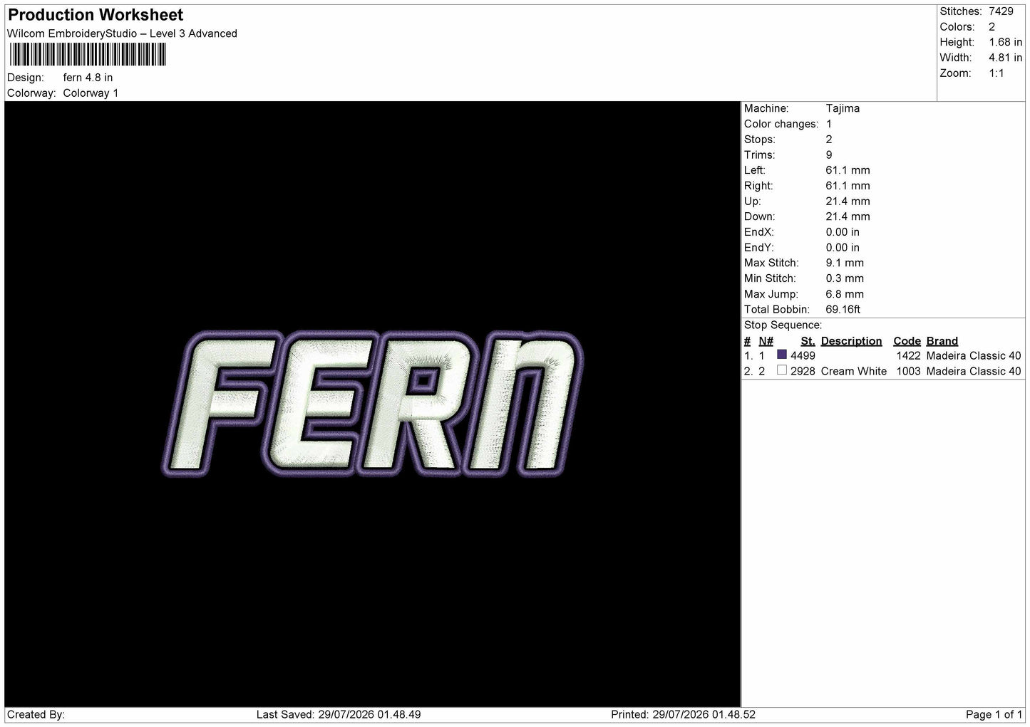 17 Names Embroidery Machine Design File 6 sizes