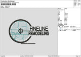 Finelinetext Embroidery File 6 sizes