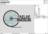 Finelinetext Embroidery File 6 sizes