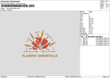 Flamingtext01 Embroidery File 6 sizes