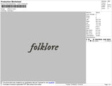 Folklore Embroidery File 4 size