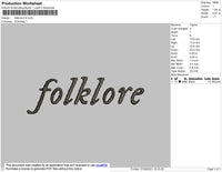 Folklore Embroidery File 4 size