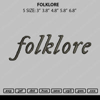 Folklore Embroidery File 4 size