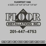 Floortext 1908 Embroidery File 6 sizes