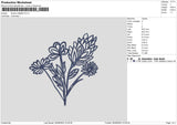 Flowers 0808 Embroidery File 6 sizes