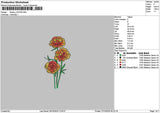 Flowers 2410 Embroidery File 6 sizes