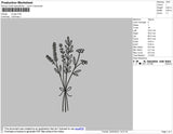 Flower Embroidery File 4 size