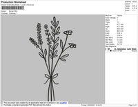 Flower Embroidery File 4 size