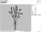 Flower Embroidery File 4 size