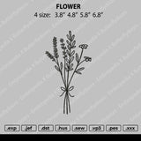 Flower Embroidery File 4 size