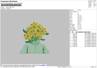 Flower Head Embroidery File 4 size
