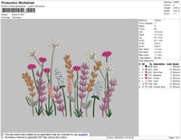 Flowers Embroidery File 4 size