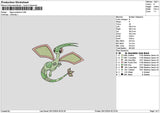 Flygon Embroidery File 6 sizes