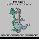 Dragons V3 Embroidery File 6 sizes