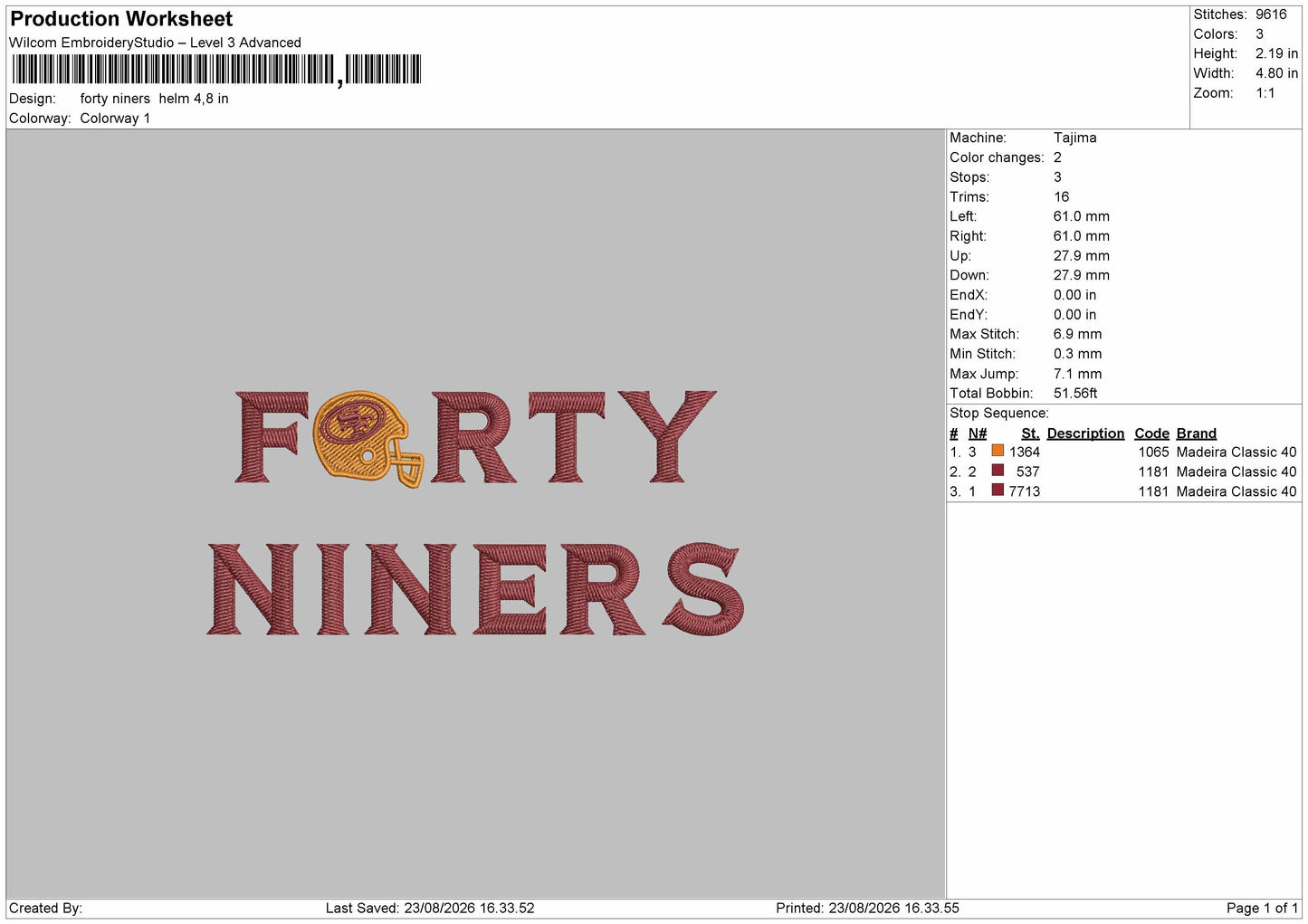 Forty Text Embroidery Machine Design File 6 sizes