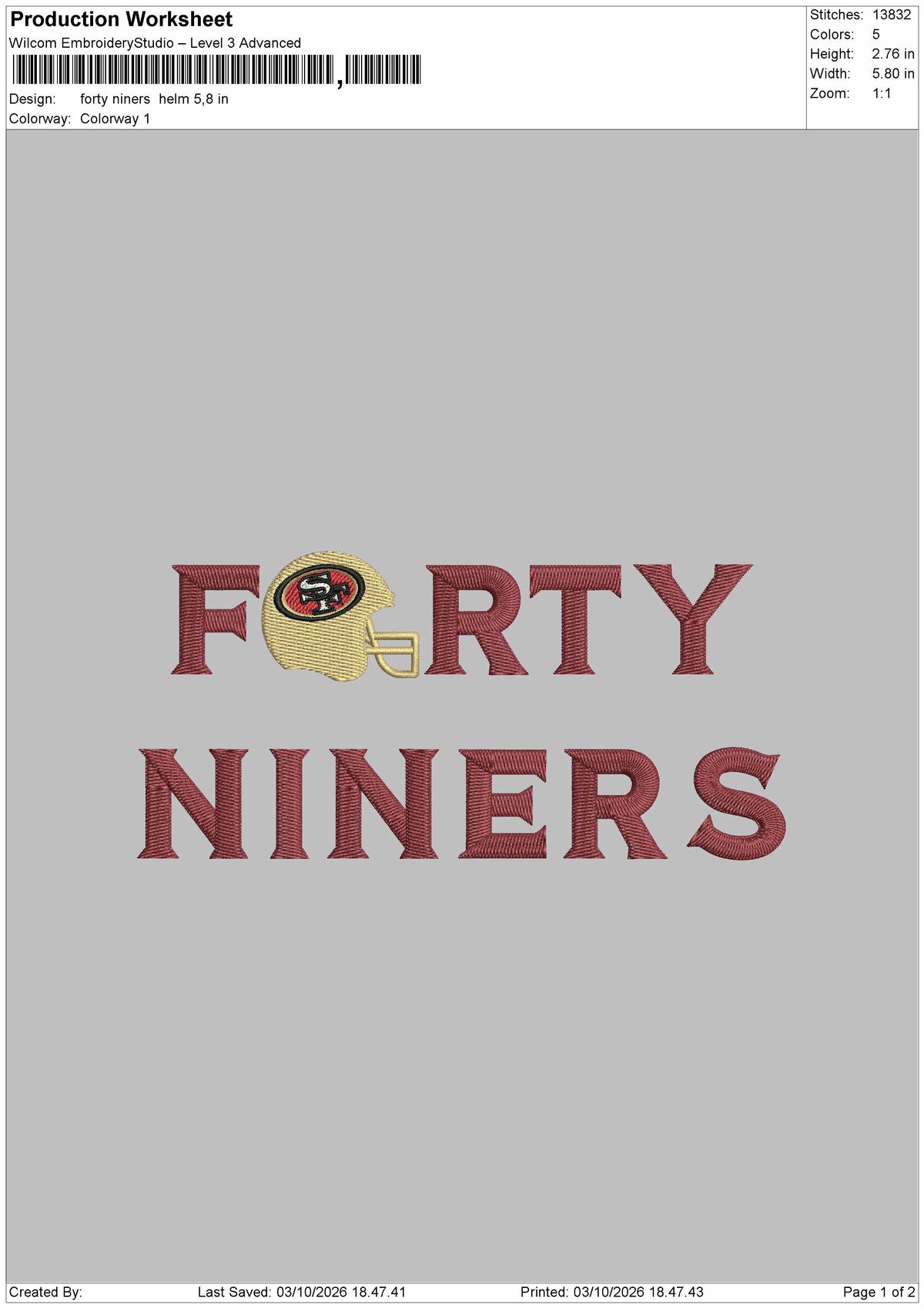 Forty Text Embroidery Machine Design File 6 sizes