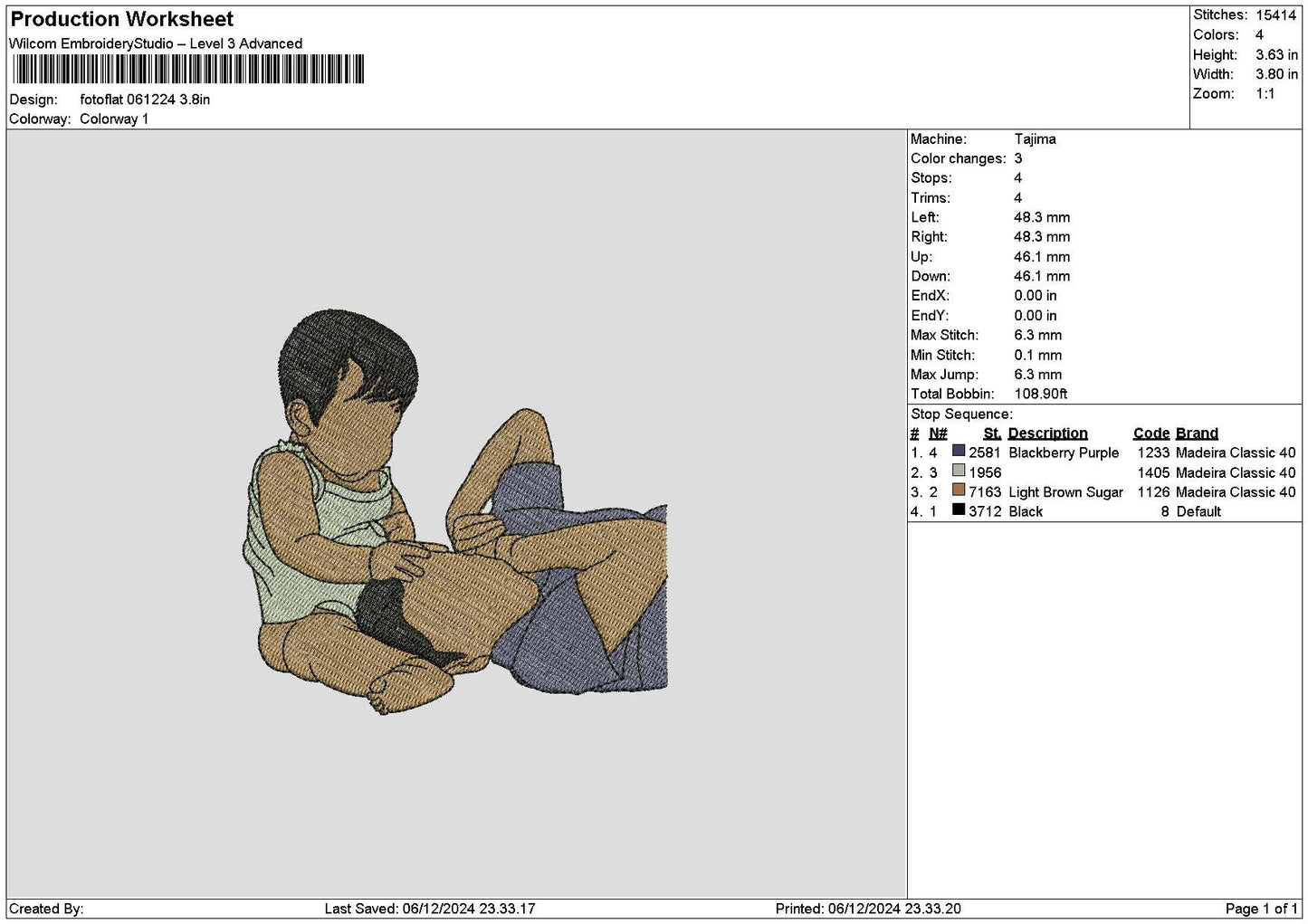 Photoflat 0612 Embroidery File 6 sizes