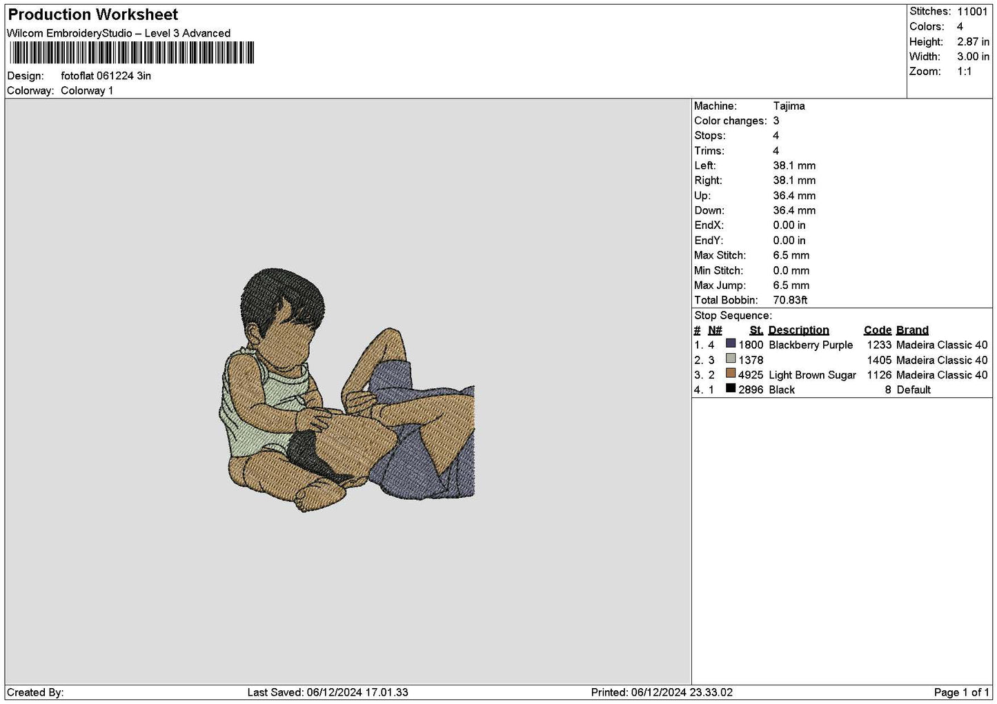 Photoflat 0612 Embroidery File 6 sizes