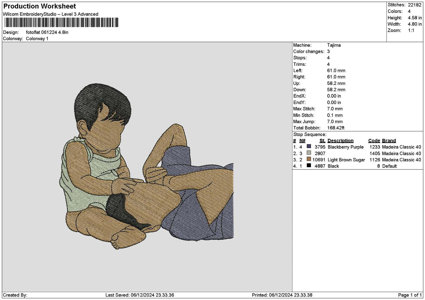 Photoflat 0612 Embroidery File 6 sizes
