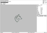 Fox Outline Embroidery File 6 sizes