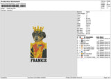 Frankie Dog Embroidery File 6 sizes