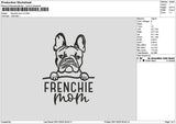 Frenchietext V2 Embroidery File 6 sizes