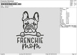 Frenchietext V2 Embroidery File 6 sizes