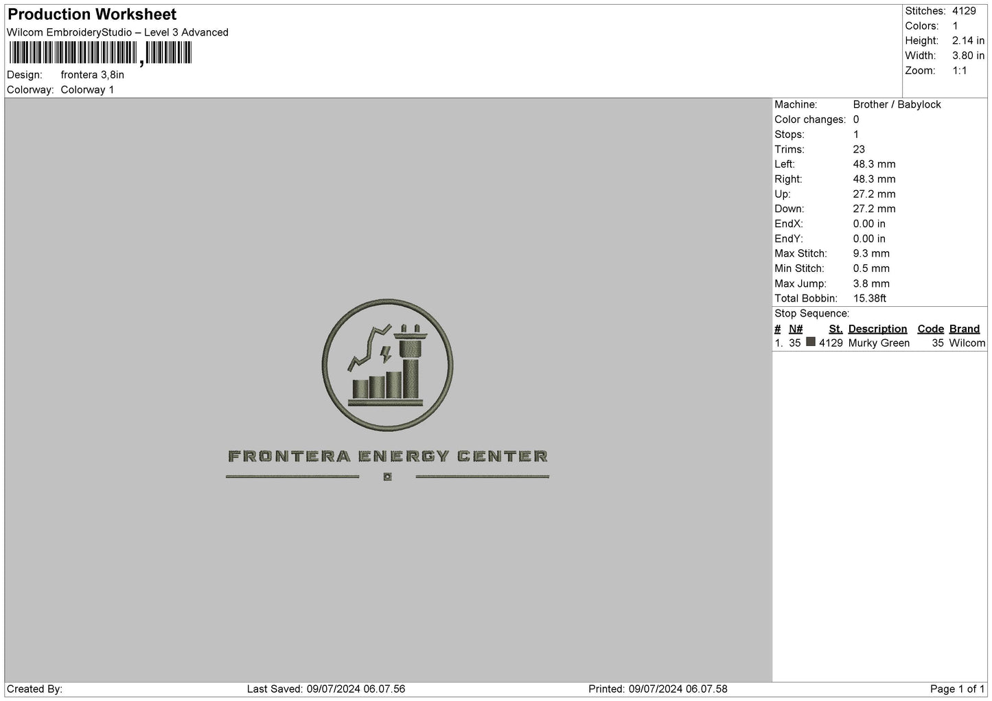 Fronteratext Embroidery File 6 sizes