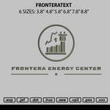 Fronteratext Embroidery File 6 sizes