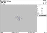 Fs Hearts Line Embroidery File 6 sizes