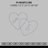 Fs Hearts Line Embroidery File 6 sizes