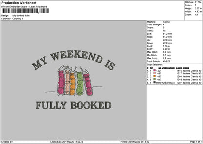Fullytext Embroidery File 6 sizes