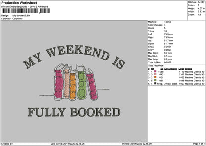 Fullytext Embroidery File 6 sizes