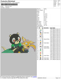 Fox And Bear Embroidery File 4 size