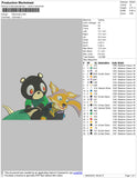 Fox And Bear Embroidery File 4 size